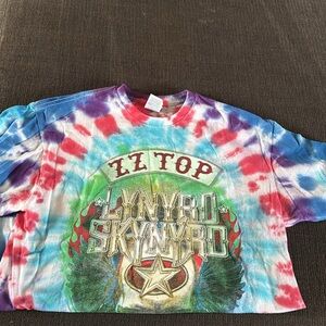 ZZ Top and Lynyrd Skynyrd tie dye Band Tee